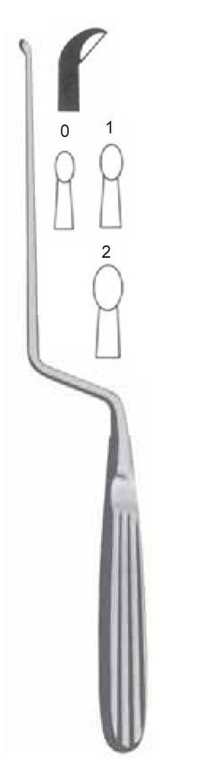 SERVİKAL MİKRO DİSSEKTOMİ KÜRET AÇILI ÖNE NO.0 24CM